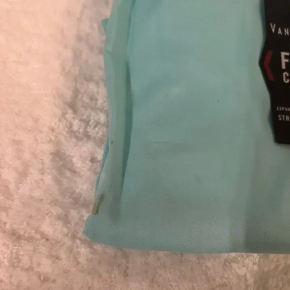 Van Huseun Teal Flex Collar Dress Shirt Size XL- 17 35/35 - Picture 7 of 8